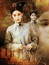 画框里的女人
