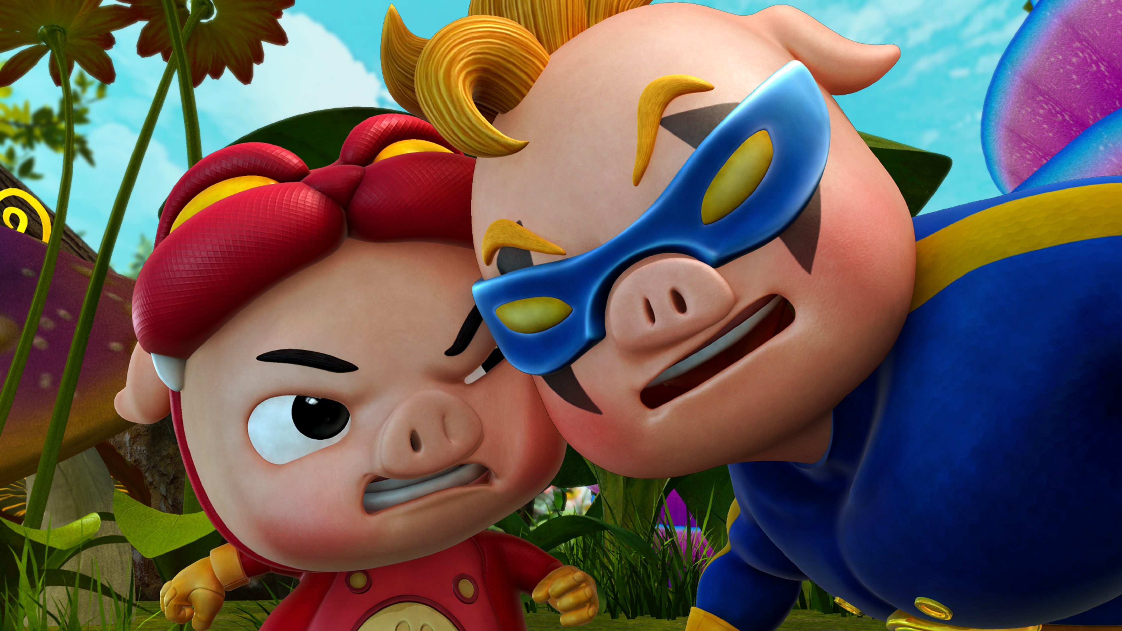 俯瞰图巨人岛猪猪侠展示_海报大全