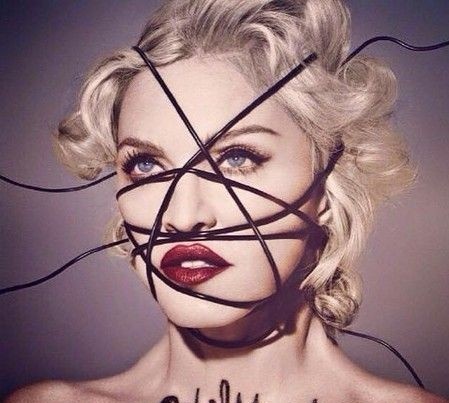 麦当娜黑线缠脸恶搞耶稣曼德拉挨批 急道歉解