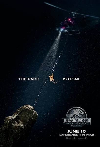 《侏罗纪世界2》6.15全国上映 IMAX发布专属海报