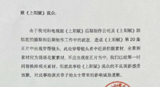 《上阳赋》为穿帮镜头道歉：现场花絮 已替换素材