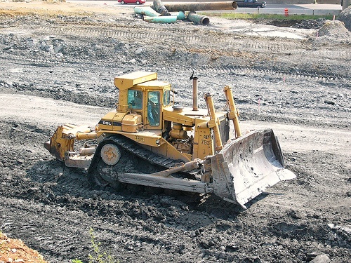 卡特彼勒(caterpillar)d9l-推土机-浅褐色