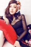 “潘金莲”甘婷婷妖娆写真 诱惑搭配黑色透视装