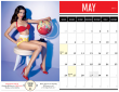 好莱坞女星合拍性感年历写真 露沟裸背火辣诱人