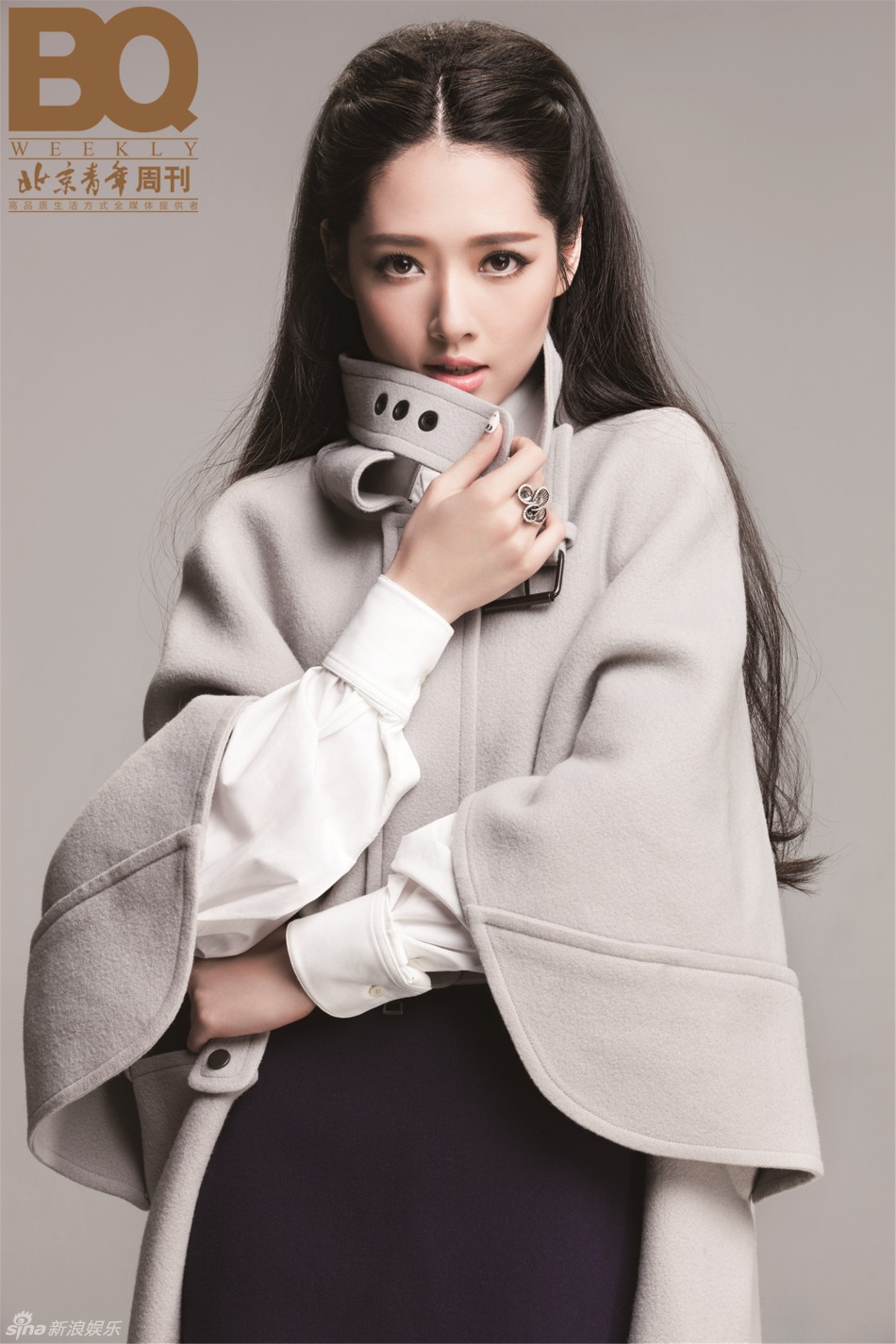 "妹花女神"郭碧婷封面大片 清新美丽自然优雅_明星写真_图集_电影网