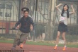杨幂身穿短裙拍《小时代3》 不顾身孕又跑又跳