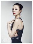 張靜初登時尚雜志封面 簡約紅唇流露安靜女人味