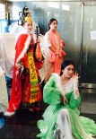 佟麗婭春晚扮貂蟬 四大美人后臺彩排造型曝光