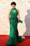 陈虹池担金鸡百花电影节形象大使 穿绿裙走红毯