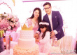 李湘夫妇为王诗龄庆6岁生日 办粉色公主风派对