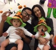萬圣節(jié)將至！陳建州雙胞胎兒子扮小惡魔提南瓜燈