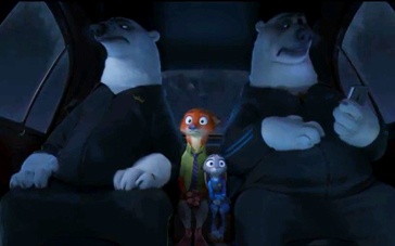 《疯狂动物城》中文片段 狐狸兔警官遭北极熊挟持