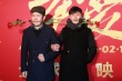 小宋佳助阵《奔爱》首映 筷子兄弟嘴叼玫瑰抢镜