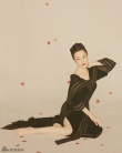 刘嘉玲古典风格写真风韵十足 拖尾长裙露美背