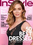 艾米莉登《InStyle》11月封面 長裙拖地知性優(yōu)雅