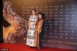 桂纶镁刺绣花裙亮相金马红毯 身材高挑优雅动人