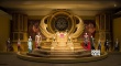 《雷神3》展览 金色王座华丽奢侈怪兽骨架床可怖