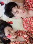 杜若溪带“球”出游身材丰满 严屹宽抢孕妇口粮？