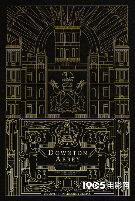 对称图案！《唐顿庄园》电影版发布杜比影院海报