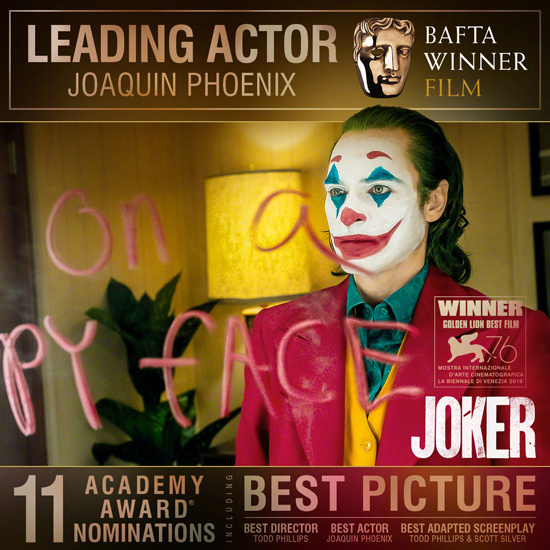 华金凭《小丑》获最佳男主角 呼吁电影行业平等化