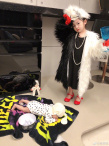 賀軍翔女兒美寶一人cos五角 小妹狗狗裝親情出鏡
