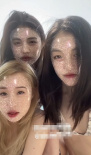 李嫣小蘋果與好友三亞度假 穿性感泳衣曬合照