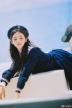 日系妹妹！楊超越曬水手服夏日寫真 精致似洋娃娃