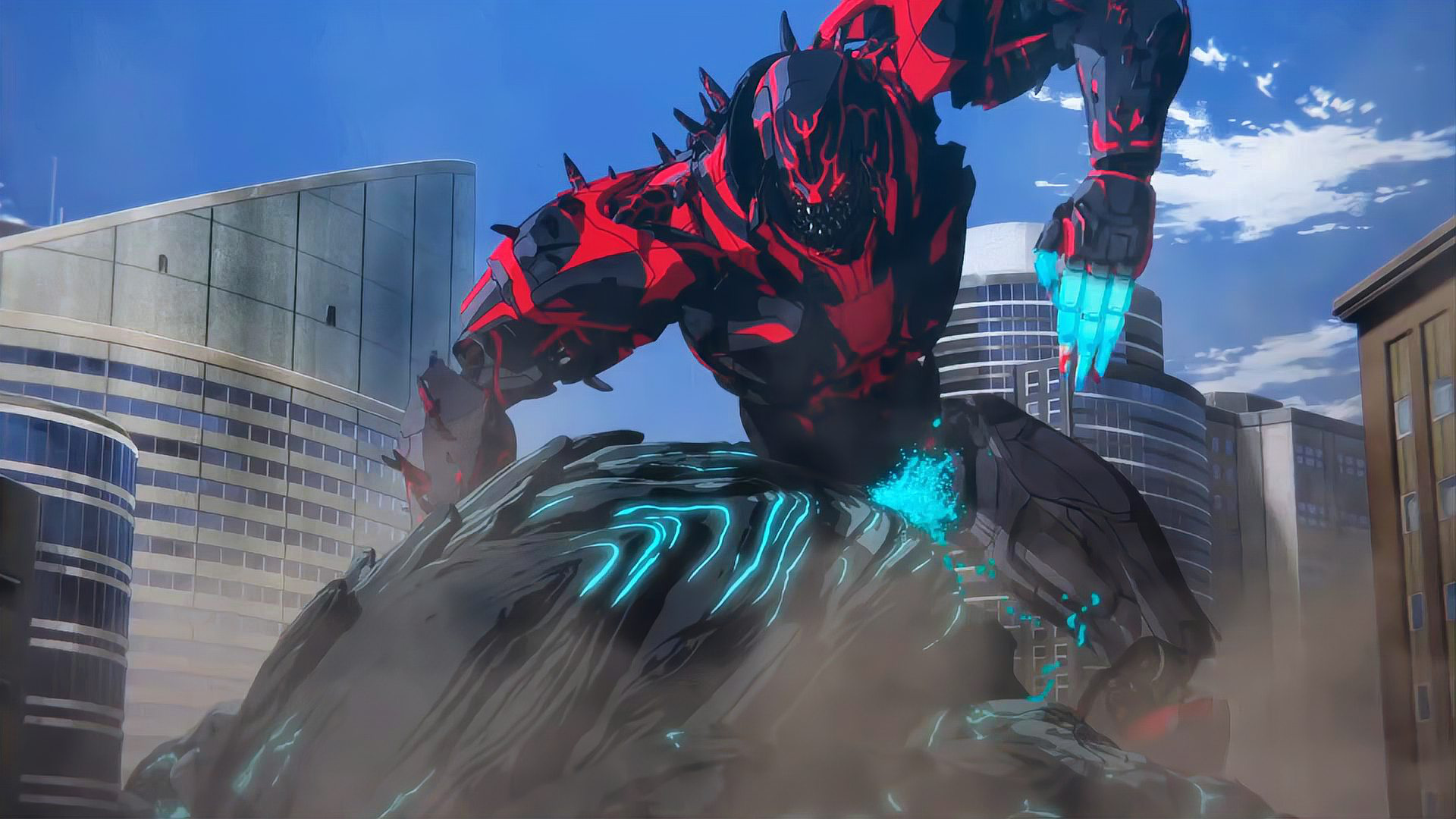 机甲被怪兽脑细胞感染猎杀千吨巨兽为食把城市当屠宰场