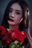 趙麗穎暗黑哥特系寫真 公主切+魅惑眼妝化身魔女
