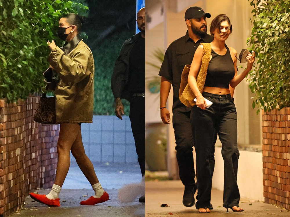 海莉·比伯生子后与金小妹出街 下衣失踪身材恢复中