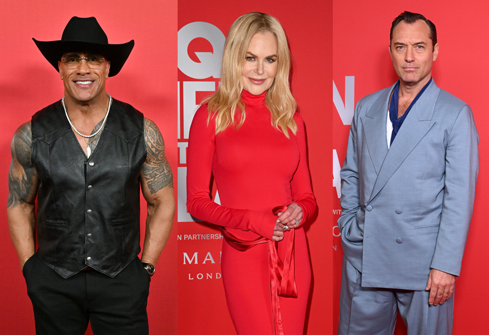 妮可·基德曼、强森、裘花等亮相GQ男士年度盛典