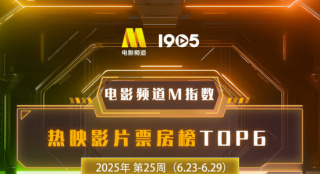 电影频道M指数2025年第25周热映影片票房榜发布