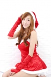 周韦彤变身圣诞女郎